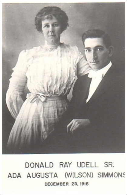 Donald Ray Udell, son of Elijah Wesley and Minnie (Hayes), and Ada Simmons